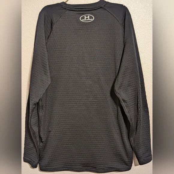 Under Armour UA Base 2.0 ColdGear Fitted Crew Shirt Men's Large Black - Picture 4 of 7